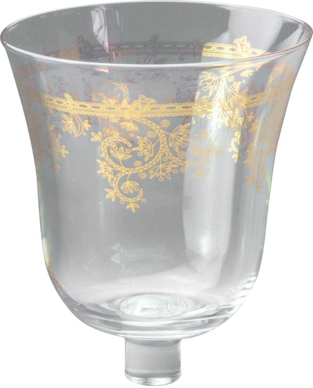 ARABESQUE Teelicht-Aufsatzglas Goldgravur Gross