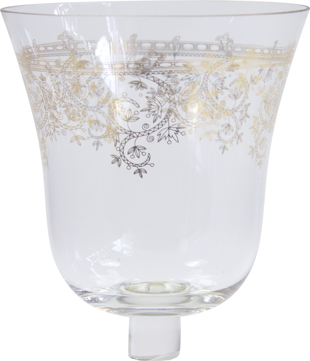 ARABESQUE Teelicht-Aufsatzglas Goldgravur Gross