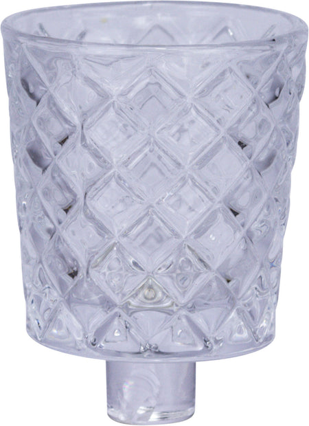 CRYSTAL Teelicht-Aufsatzglas Klein