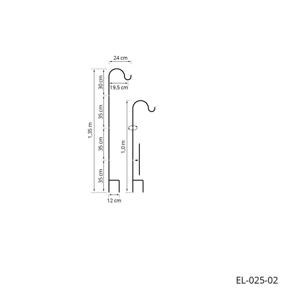 Gartenstick Braun