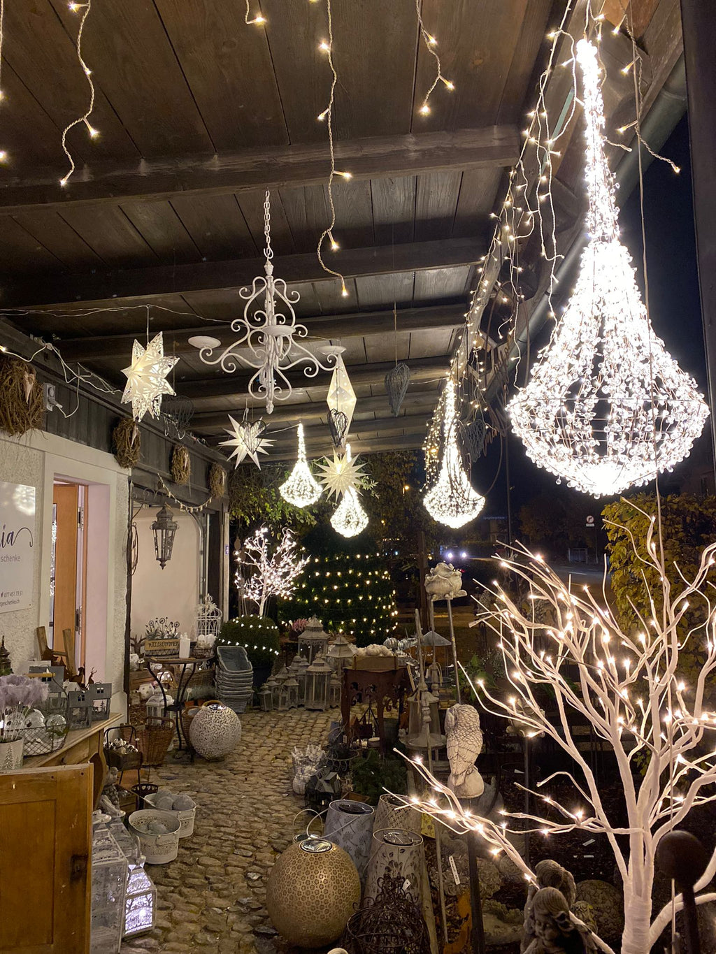 LED Outdoor-Kristallkronleuchter, XL