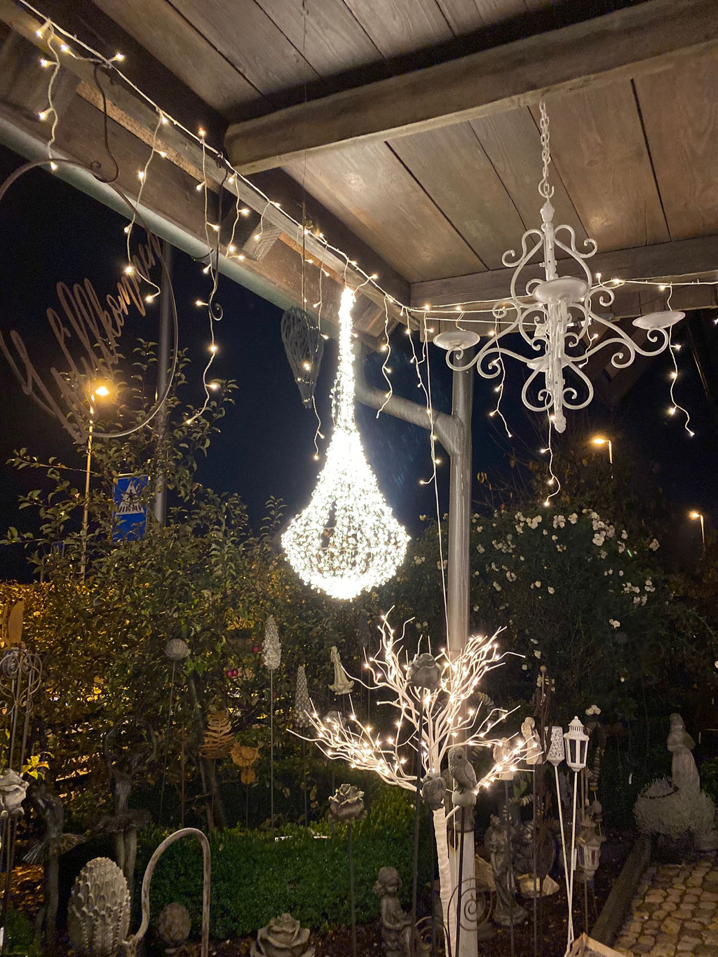 LED Outdoor-Kristallkronleuchter, XL