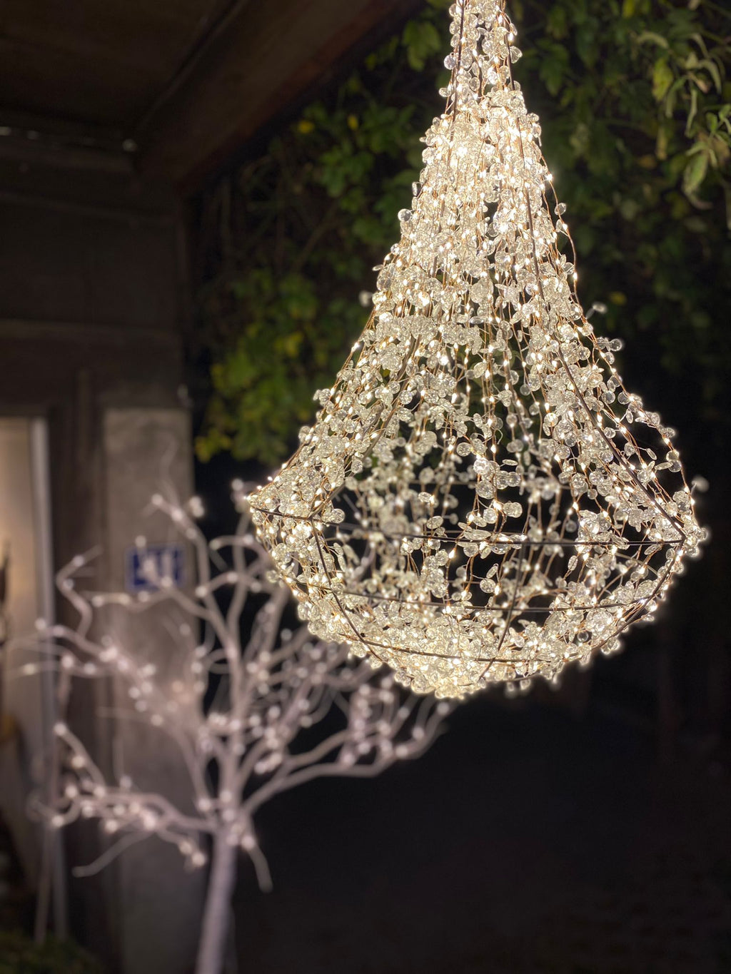 LED Outdoor-Kristallkronleuchter, XL